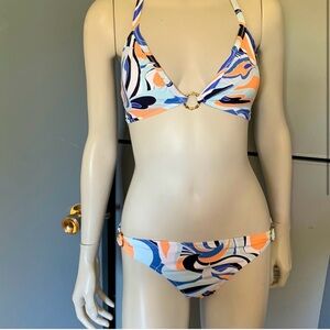 BANANA REPUBLIC Stylish Multicolor Halter Bikini. NWT